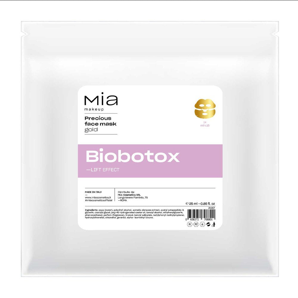 PRECIOUS SHEET FACE MASK GOLD BIOBOTOX 20 ml